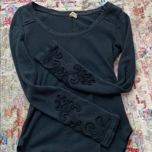 free people black shirt
